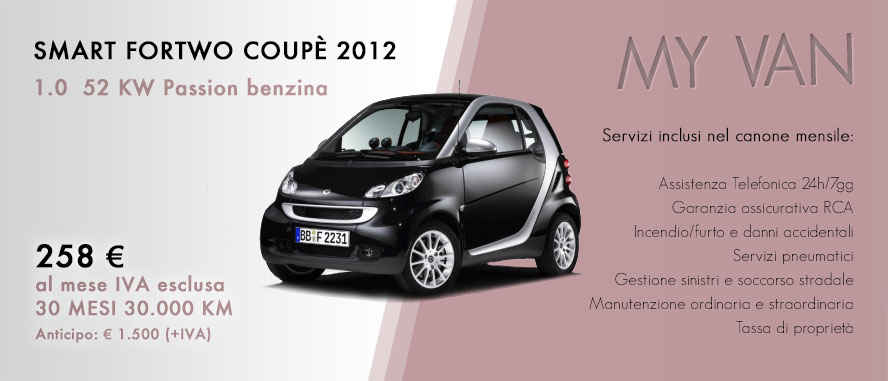 Smart Fortwo coupè 2012 1.0  52 KW Passion benzina 